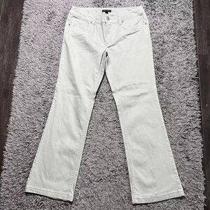 Tommy Hilfiger Pants Womens 6 Beige Khaki Wide Leg Stretch Pockets Casual